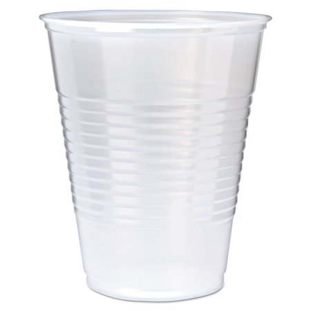 Fabri-Kal RK Ribbed Cold Drink Cups, 12oz, Translucent, PK1000 9508028